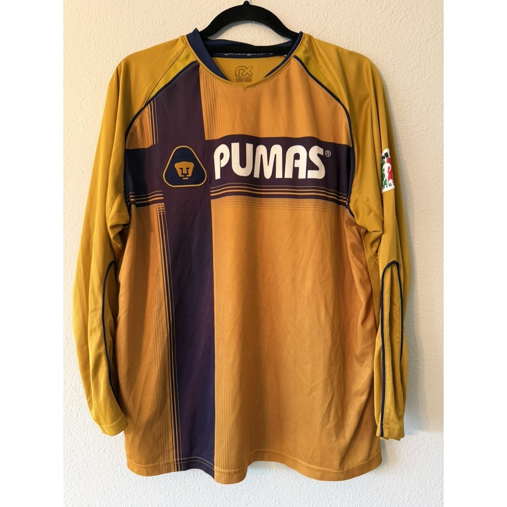 Official Licensed Rhinox Pumas UNAM Jersey‎ Long Sleeve Size Large
